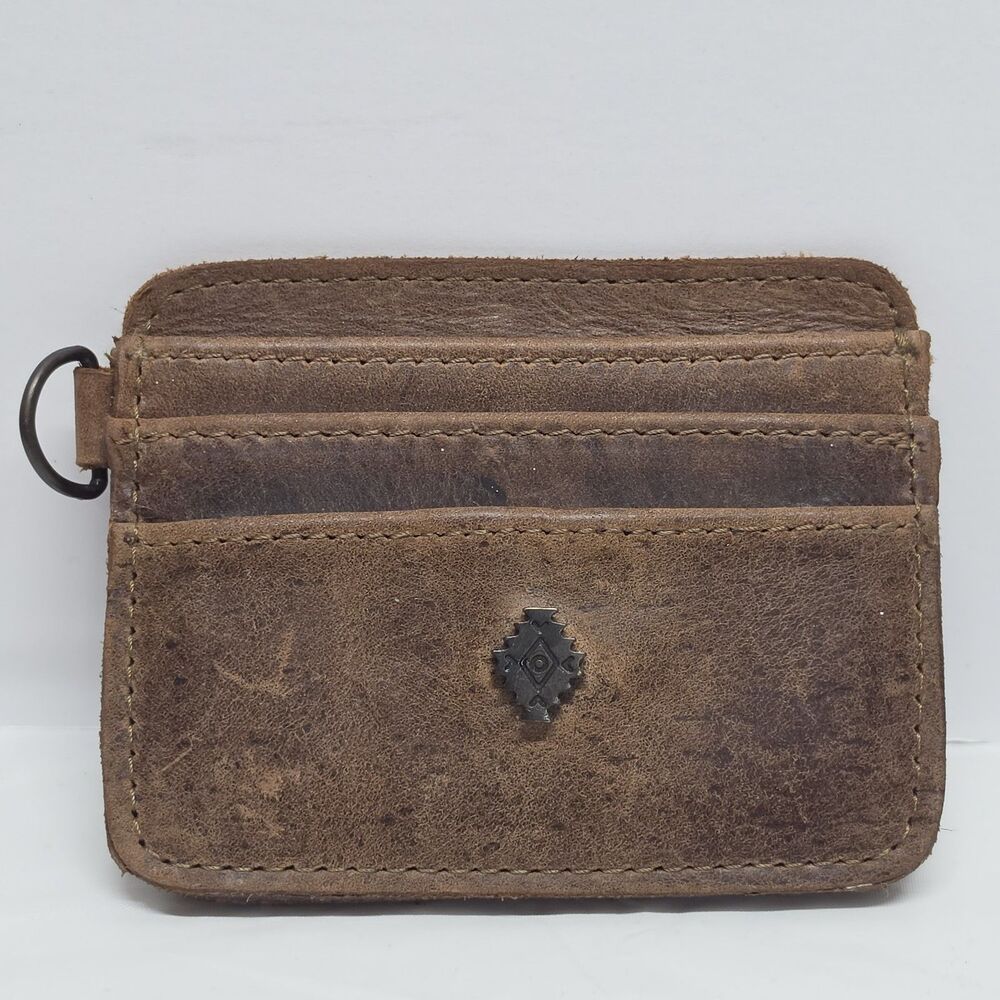 Nena & Co Genuine Brown Oiled Leather Card Holder Case Wallet Custom Made